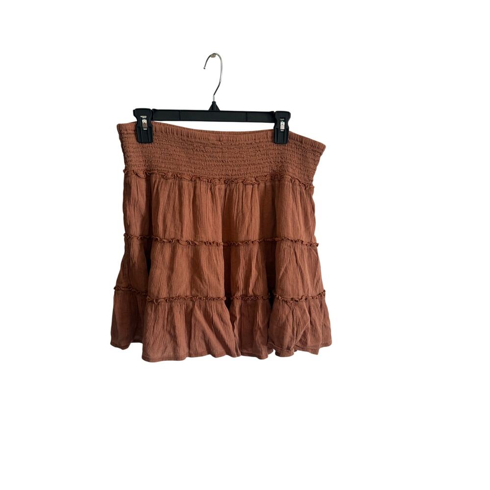 American Eagle Smocked Waist Tier Skirt - Women's Large
